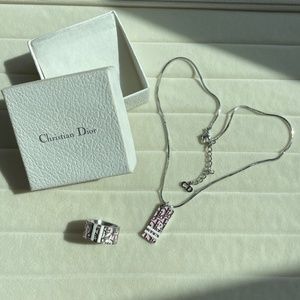 Authentic Christian Dior Trotter (lot of 2) Pendant and Ring